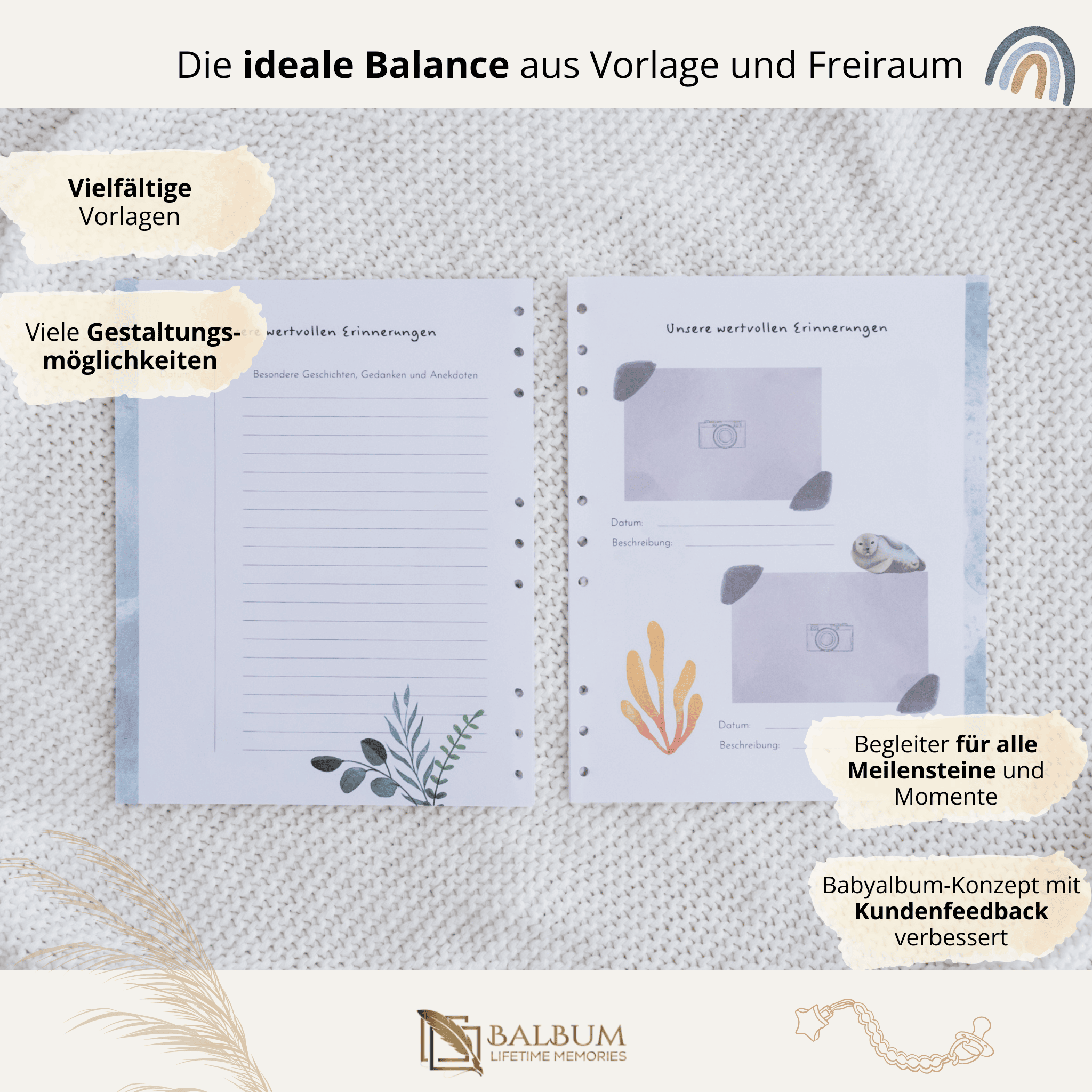 Notizen und Bilder mit 22 Seiten (Meer)