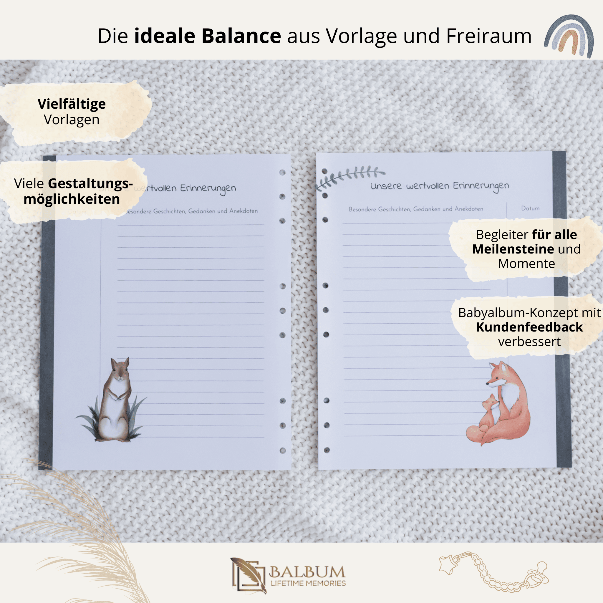 Notizen und Bilder mit 22 Seiten (Wald)