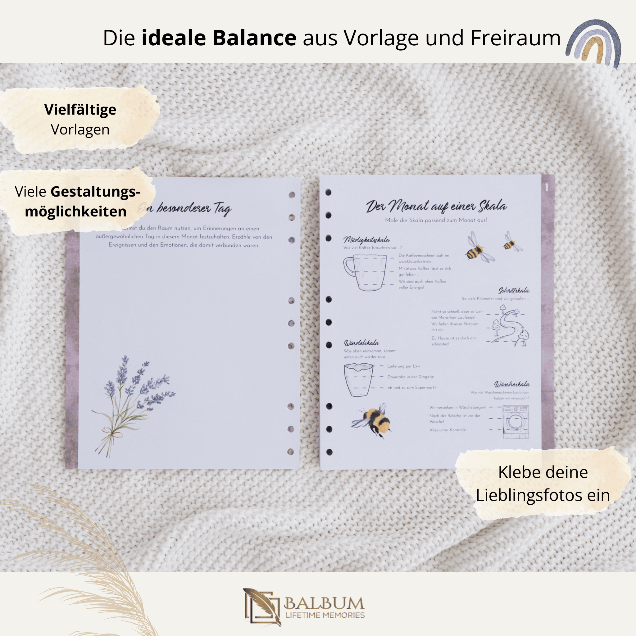 Basis: Unser erstes gemeinsames Jahr mit 156 Seiten (Blumen)